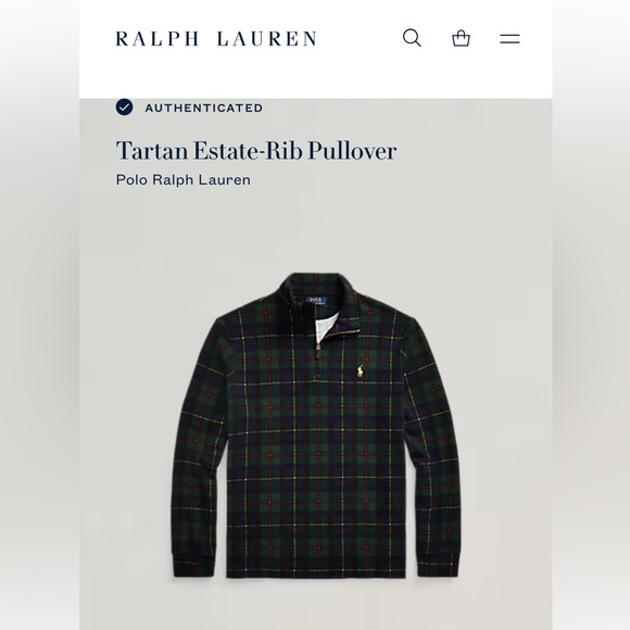 Polo Ralph Lauren Tartan Estate-Rib Pullover - Picture 5 of 6